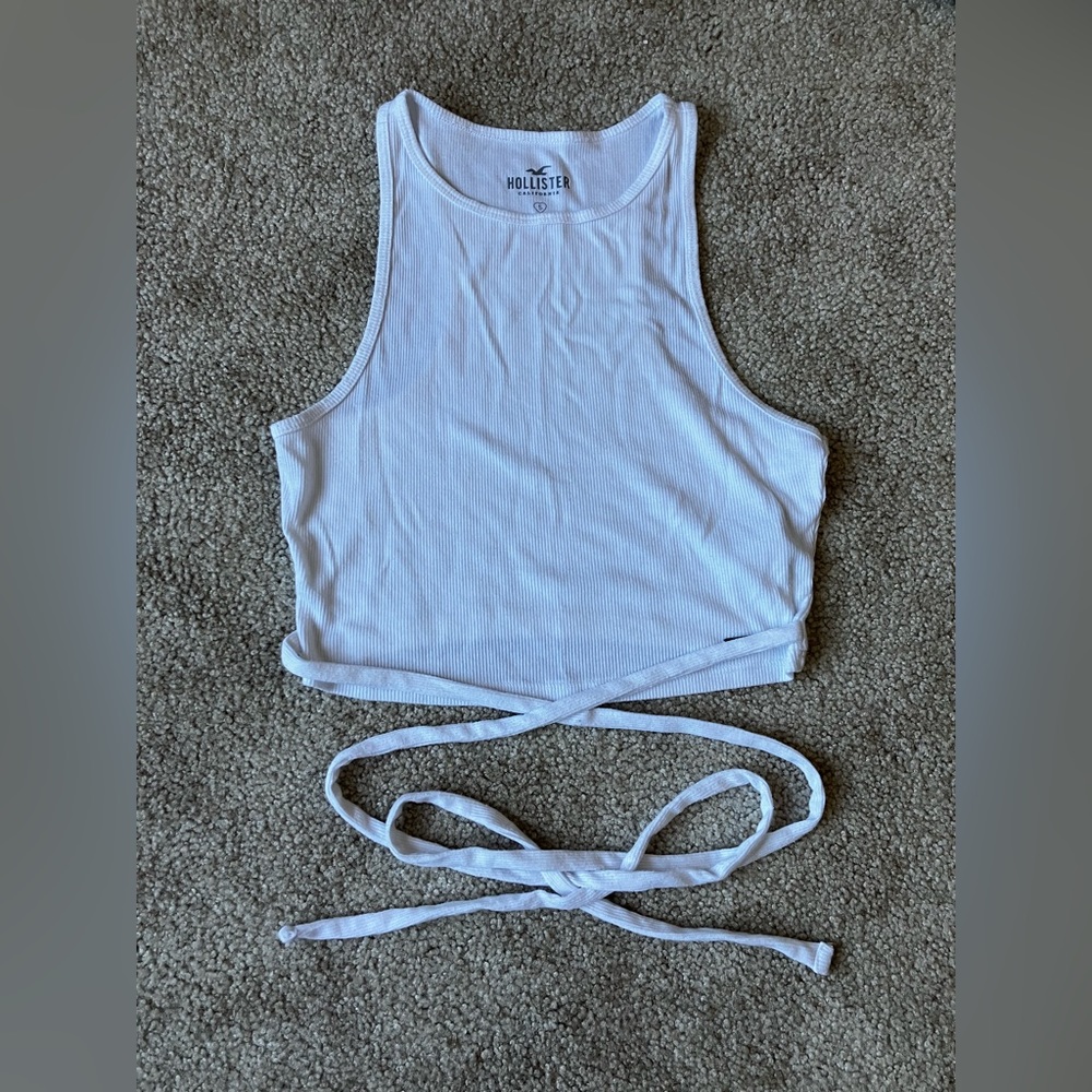 White Hollister tank top